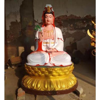 景区寺庙大型玻璃钢彩绘滴水观音博鱼网页版