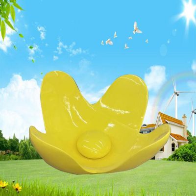 户外园林景观玻璃钢黄色花朵博鱼网页版