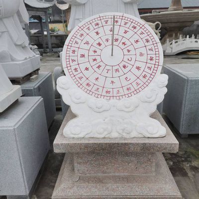 大理石石雕户外校园古代计时器日晷博鱼网页版