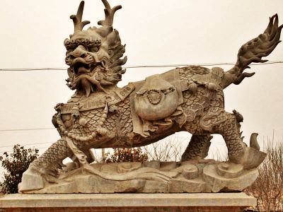 广场大型景观大理石石麒麟博鱼网页版