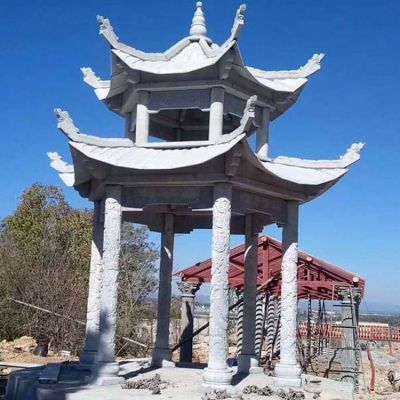 公园石雕多层中式六角凉亭博鱼网页版