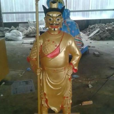 寺庙摆放玻璃钢彩绘南海龙王道教神像善财童子神像