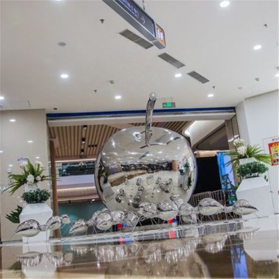 镜面不锈钢大型商场苹果博鱼网页版