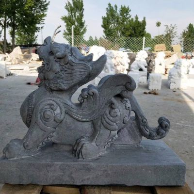 景区街道砂石石雕神兽麒麟博鱼网页版