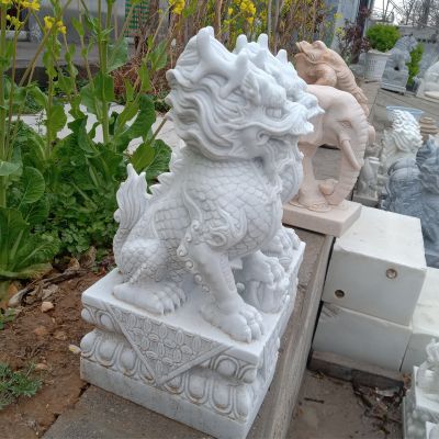 庭院汉白玉石雕貔貅博鱼网页版