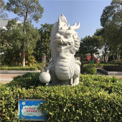 花岗岩大理石雕刻 公园十二生肖龙博鱼网页版