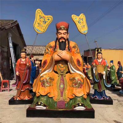 户外大型景观玻璃钢彩绘东岳大帝博鱼网页版