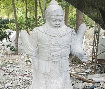 汉白玉石雕户外景区关公博鱼网页版