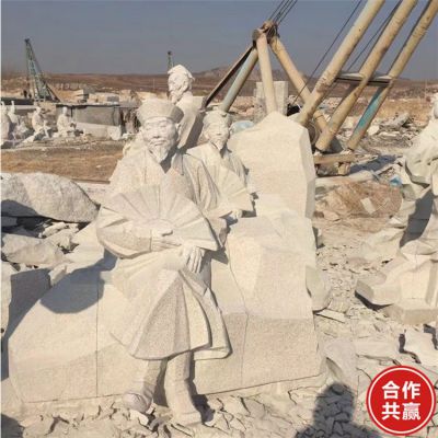 公园景区大理石石雕户外古代人物博鱼网页版