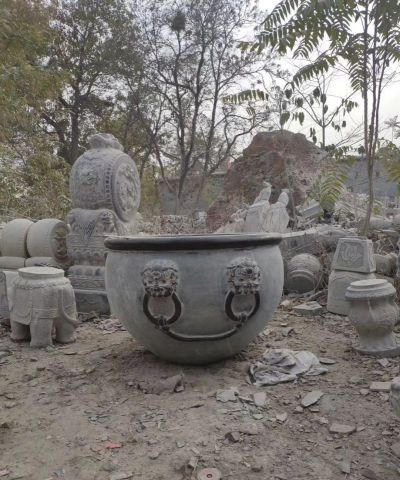 仿古园林景观石雕水缸博鱼网页版