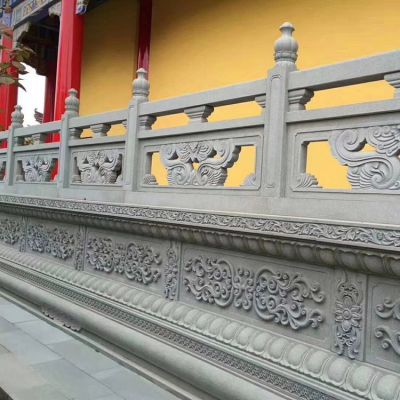 大理石仿古石雕栏杆 园林景观石雕栏板博鱼网页版
