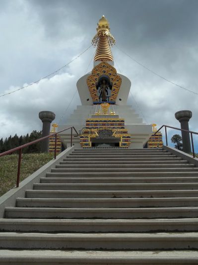 西藏景区大理石藏佛舍利塔建筑