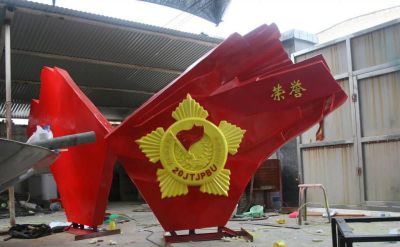 广场大型户外景观玻璃钢旗帜博鱼网页版
