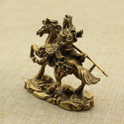 室内铸铜骑马关公摆件博鱼网页版