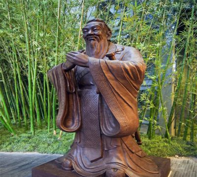 竹林校园孔子行教像铸铜博鱼网页版
