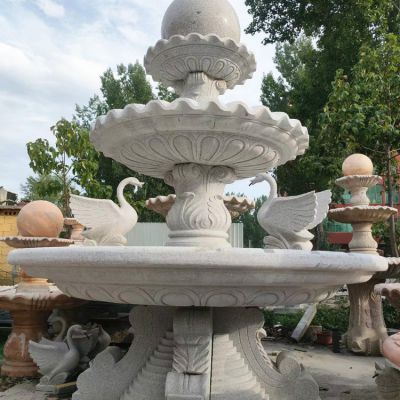 小区别墅双层石雕喷泉博鱼网页版