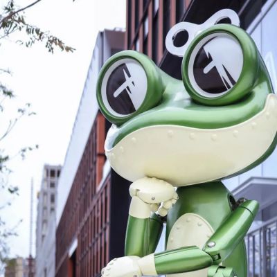 玻璃钢卡通户外园林景观创意青蛙博鱼网页版