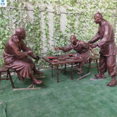 划拳喝酒的清朝人物，中国民俗生活场景博鱼网页版