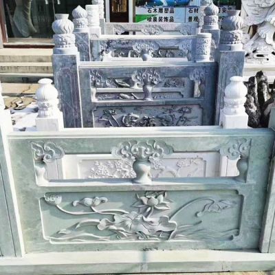 河道桥梁石雕栏杆 博鱼网页版户外庭院仿古浮雕摆件