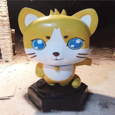 卡通动物博鱼网页版商场玻璃钢美陈摆件