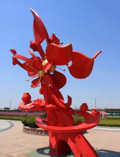 不锈钢抽象石榴花博鱼网页版