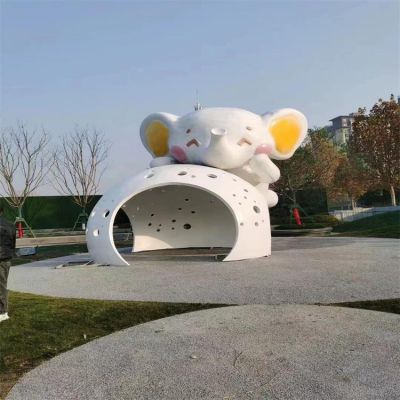 公园室外大型儿童乐园玻璃钢卡通公仔博鱼网页版摆件