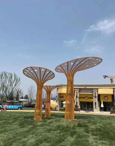 售楼部小区镂空不锈钢大树景观博鱼网页版
