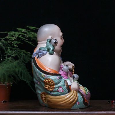 玻璃钢彩绘寺庙摆件弥勒佛博鱼网页版