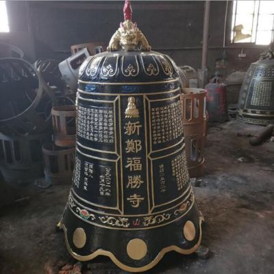 玻璃钢铜雕寺庙祈福铜钟博鱼网页版