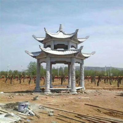 景区园林户外摆放双层六角凉亭博鱼网页版