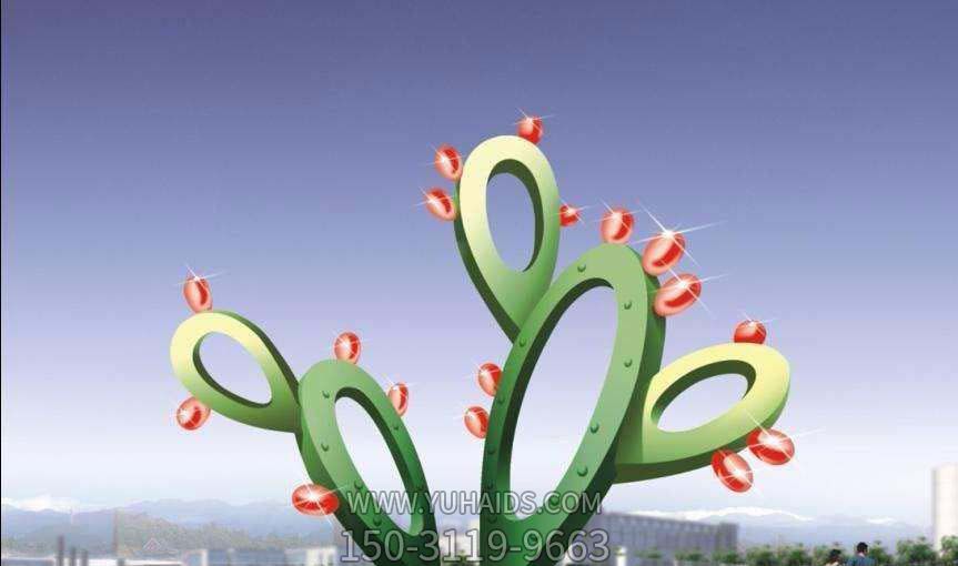仙人掌博鱼网页版-花园广场不锈钢抽象仙人掌博鱼网页版