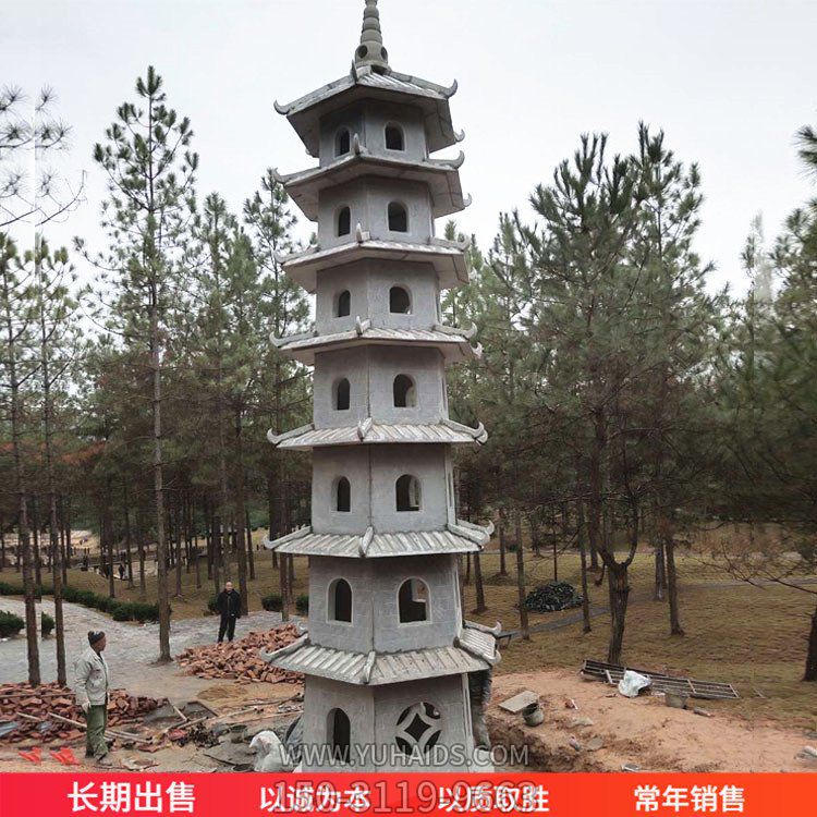 大理石石雕户外景区寺庙多层佛塔景观博鱼网页版