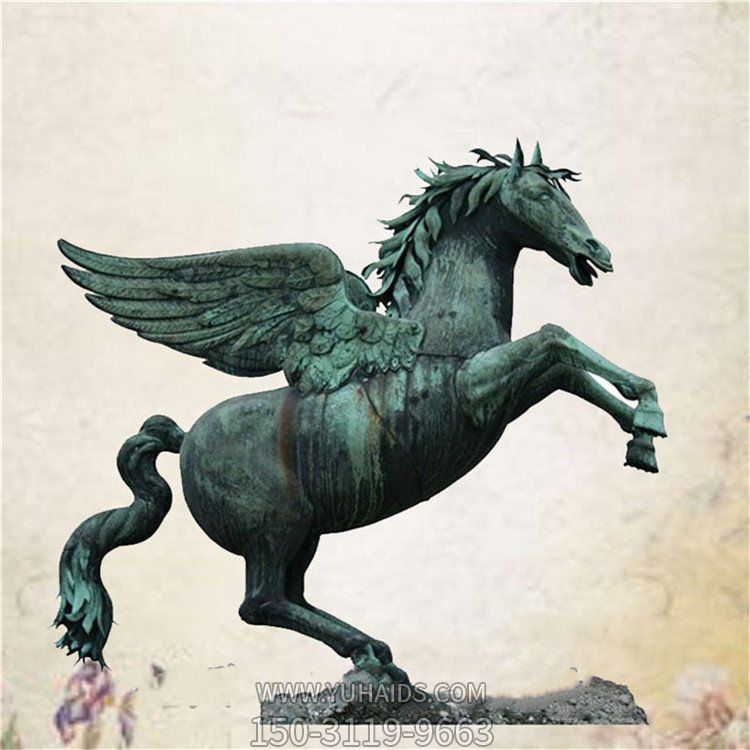 广场街道玻璃钢仿铜户外大型马博鱼网页版