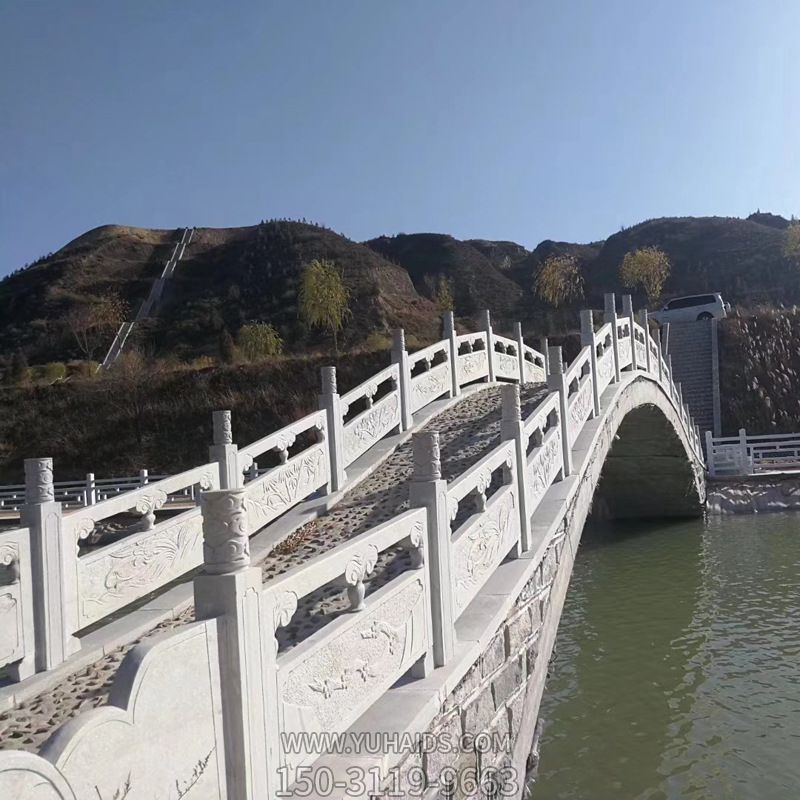 景区汉白玉石拱桥镂空栏杆博鱼网页版