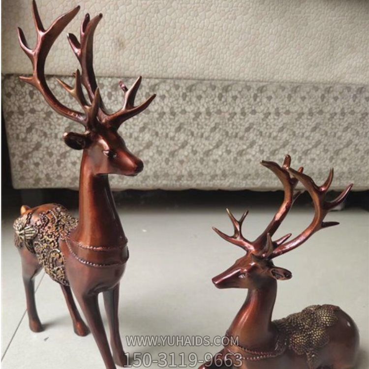 黄铜铸造梅花鹿动物博鱼网页版
