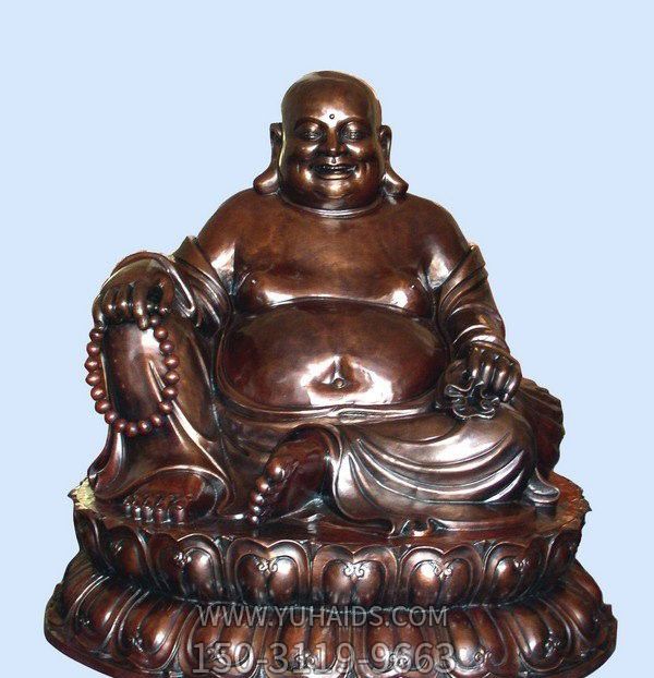 坐式弥勒佛铜雕寺庙供奉神佛弥勒佛博鱼网页版