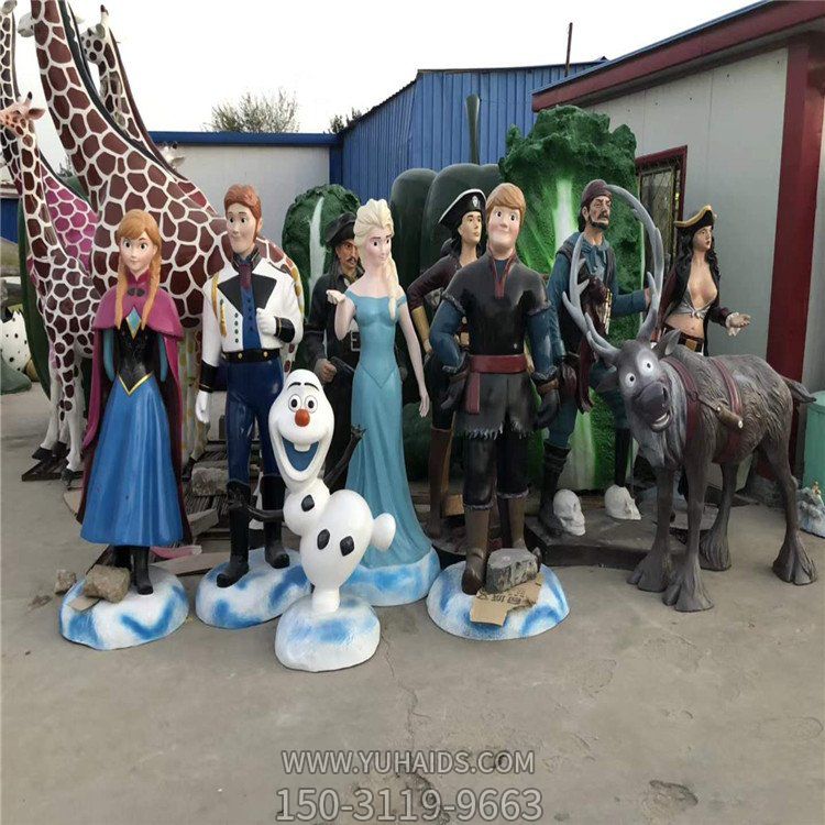 儿童乐园玻璃钢卡通动漫人物博鱼网页版