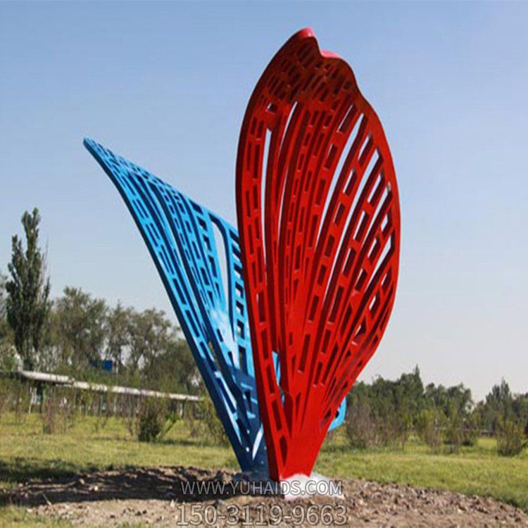 广场大型不锈钢抽象景观摆件博鱼网页版