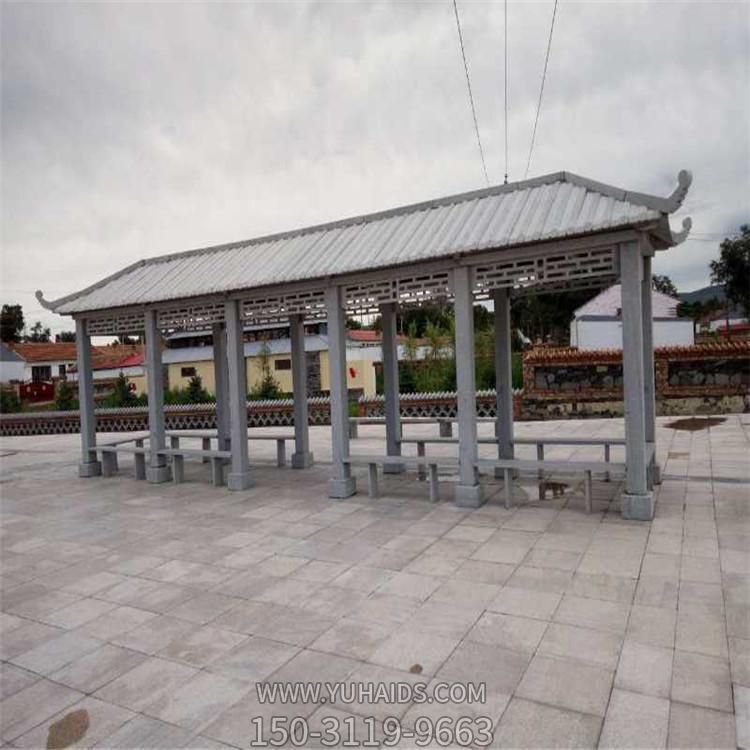 花岗岩大理石雕刻复古长廊凉亭村庄文化广场博鱼网页版