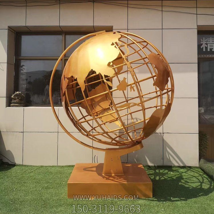  不锈钢地球仪 大型装饰户外校园摆件博鱼网页版