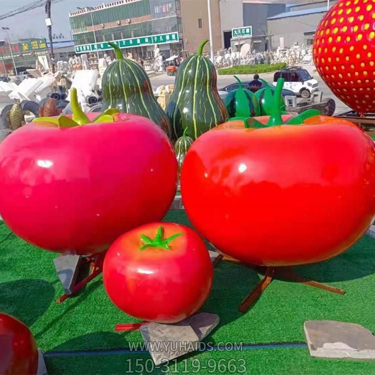 玻璃钢仿真番茄蔬菜小品博鱼网页版生态园林摆件