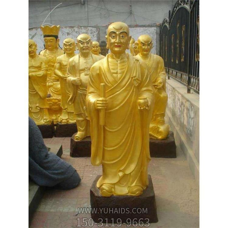  厂家直供铜佛像寺庙佛像十八罗汉博鱼网页版