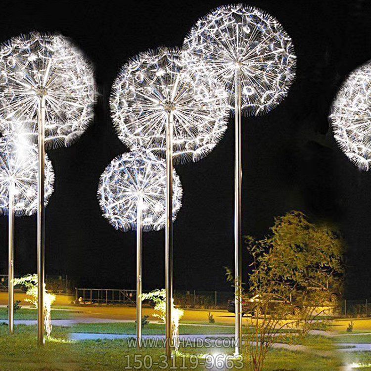 大型不锈钢仿真户外大型蒲公英博鱼网页版
