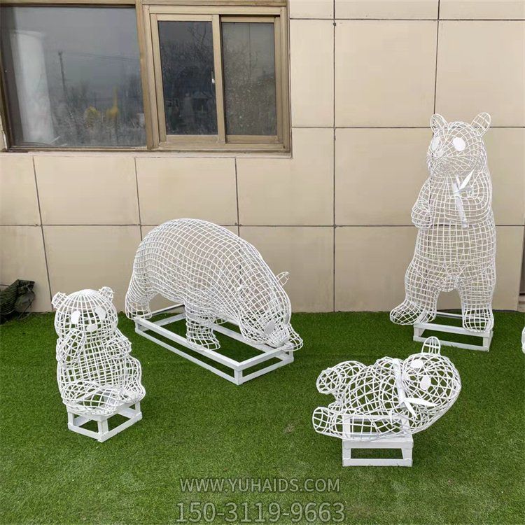 户外金属不锈钢镂空熊猫博鱼网页版