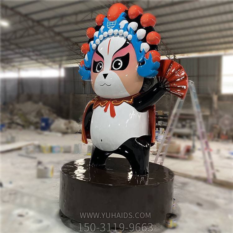 饭店商铺摆放玻璃钢卡通彩绘京剧公仔博鱼网页版