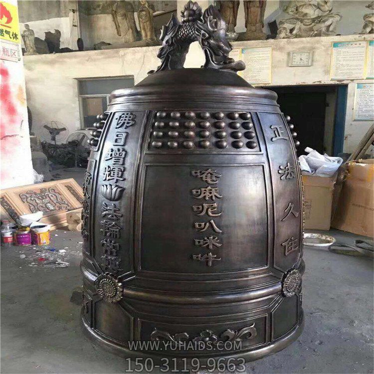 纯铜铸造 景区寺庙祈福挂钟博鱼网页版摆件