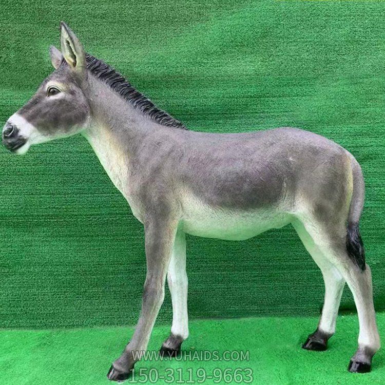 户外仿真驴斑马动物博鱼网页版公园草坪景观摆设装饰