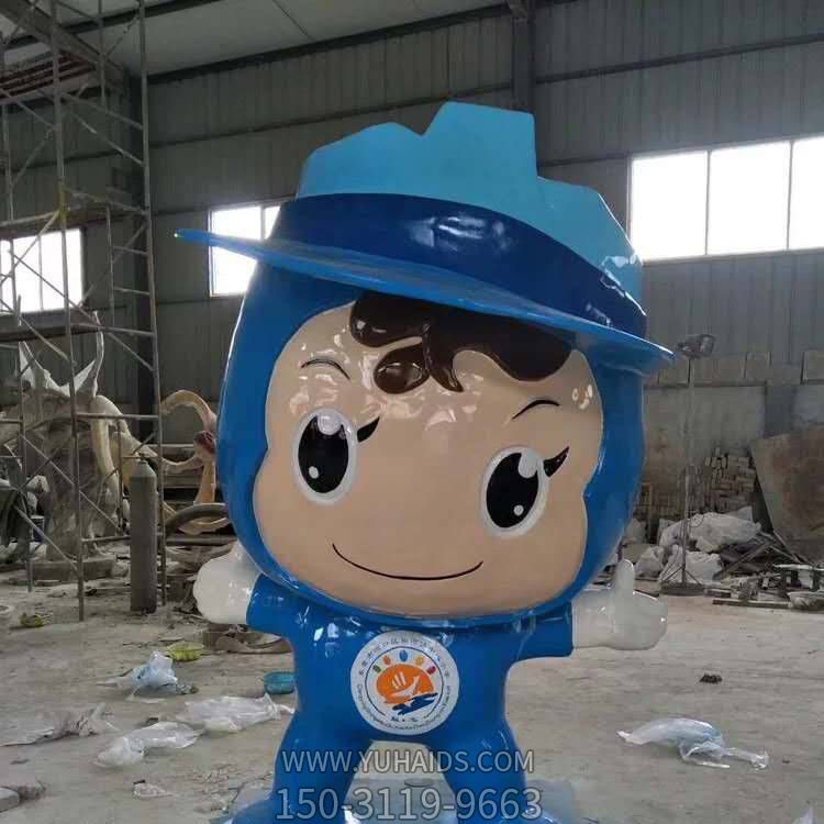 玻璃钢卡通人物摆件户外商场美食城摆件博鱼网页版