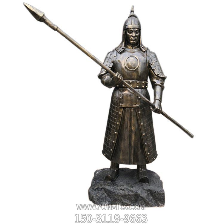 玻璃钢仿铜户外园林古代将士博鱼网页版