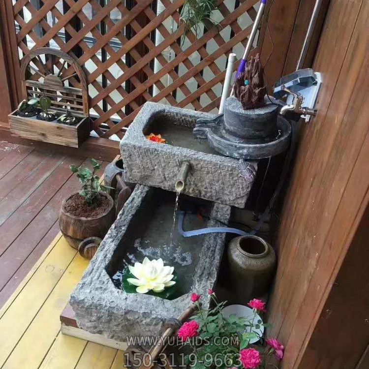 庭院创意大理石石雕种花的水槽博鱼网页版